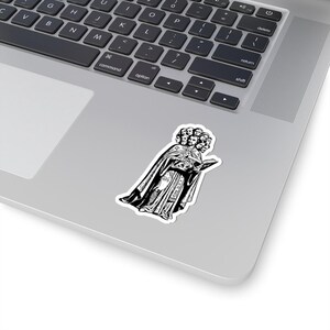 Dantalion Sticker, Ars Goetia Demon, Lesser Key of Solomon, Original Engraving Art, Occult Dark Academia Vinyl Decal 3"x3" image 2