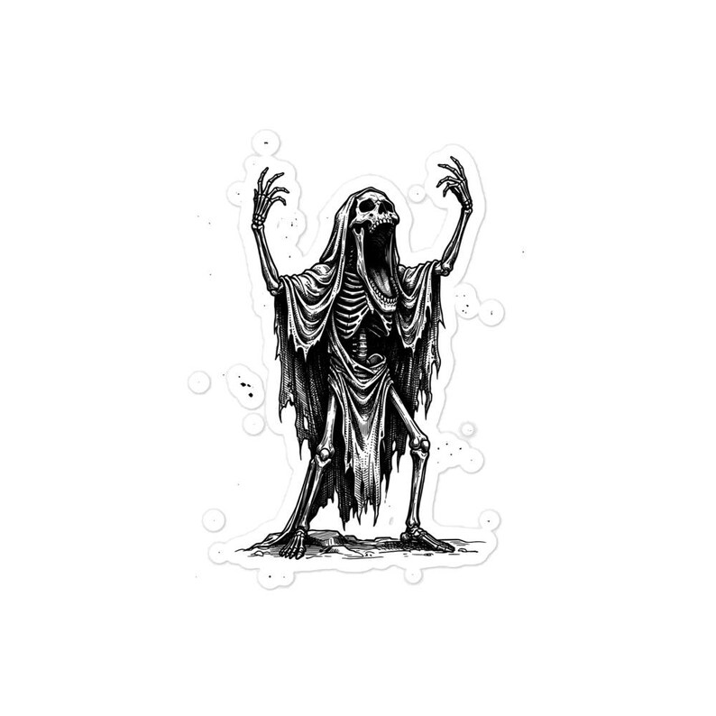 Mot Sticker, Canaanite God of Death, Ugaritic Underworld Deity, Dark Academia, Gothic Vinyl Sticker