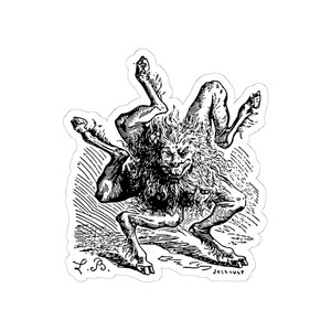 Pegatina Buer, Ars Goetia Demon, Llave Menor de Salomón, Grabado del Diccionario Infernal, Calcomanía de vinilo Ocult Dark Academia 3"x3" imagen 7