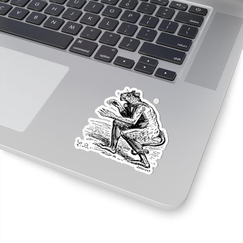 Flauros Sticker, Ars Goetia Demon, Lesser Key of Solomon, Dictionnaire Infernal Engraving, Occult Dark Academia Vinyl Decal 3"x3" Bild 2