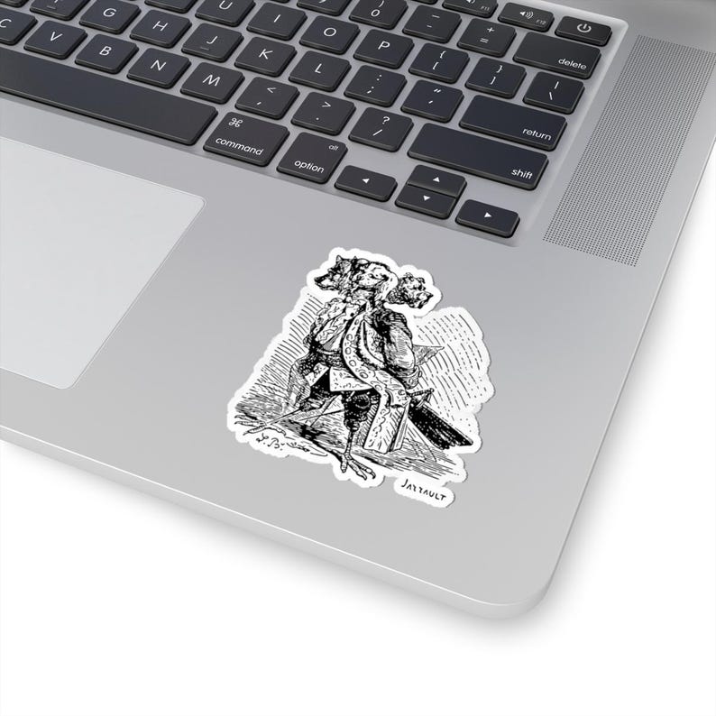 Naklejka Naberiusa, Ars Goetia Demon, Mniejszy Klucz Salomona, Dictionnaire Infernal Engraving, Okultystyczna Mroczna Akademia, naklejka winylowa 3"x3" zdjęcie 2