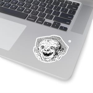 Bifrons Sticker, Ars Goetia Demon, Lesser Key of Solomon, Dictionnaire Infernal Engraving, Occult Dark Academia Vinyl Decal 3"x3" image 2