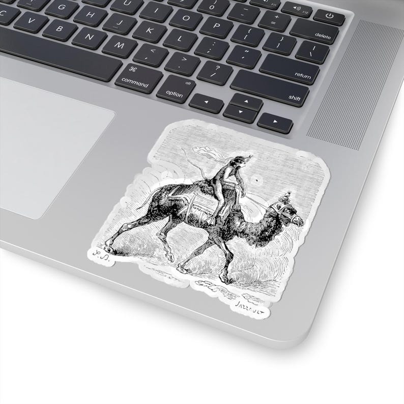Paimon Sticker, Ars Goetia Demon, Lesser Key of Solomon, Dictionnaire Infernal Engraving, Occult Dark Academia Vinyl Decal 3"x3" Bild 5