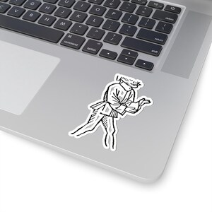 Belial Sticker, Ars Goetia Demon, Lesser Key of Solomon, The Magus 1801 Engraving, Occult Dark Academia Vinyl Decal 3"x3" image 2