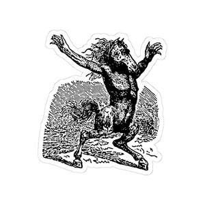 Pegatina Orobas, Demonio Ars Goetia, Clave Menor de Salomón, Grabado del Diccionario Infernal, Calcomanía de vinilo Ocultismo Dark Academia 3"x3" imagen 7