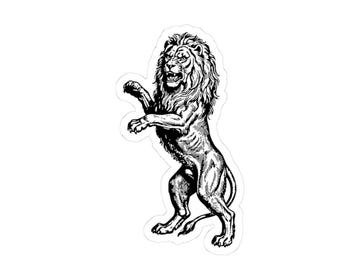 Marbas Sticker, Ars Goetia Demon, Lesser Key of Solomon, Original Engraving Art, Occult Dark Academia Vinyl Decal 3"x3"