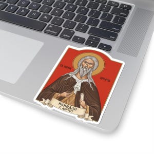 Sveti Ilija Color Icon Sticker, Saint Elijah Serbian Orthodox Saint, Pravoslavna Nalepnica, Ilindan, Die-Cut Vinyl Decal Bild 5