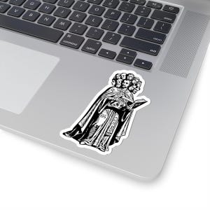 Dantalion Sticker, Ars Goetia Demon, Lesser Key of Solomon, Original Engraving Art, Occult Dark Academia Vinyl Decal 3"x3" image 5
