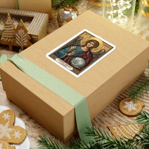 Sveti Arhanđel Mihailo Icon Sticker, Archangel Michael, Serbian Orthodox Saint, Pravoslavna Nalepnica, Die-Cut Vinyl Decal image 6