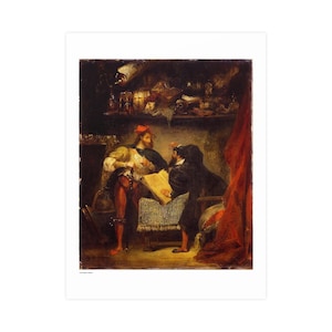 Mephistopheles in the Air / Faust and Mephistopheles (1826 — Antique 1826-1828 Print, Museum-Grade Matte Poster, Vintage Engraving Wall Art Bild 1