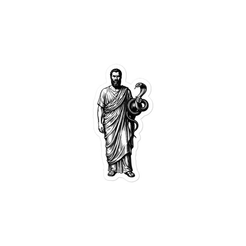Andromalius Sticker, 72nd Demon of the Ars Goetia, Lesser Key of Solomon, Dark Academia, Gothic Vinyl Sticker