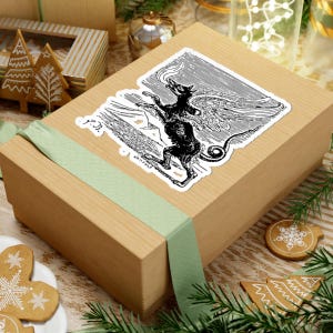 Marchosias Sticker, Ars Goetia Demon, Lesser Key of Solomon, Dictionnaire Infernal Engraving, Occult Dark Academia Vinyl Decal 3"x3" image 9