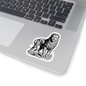 Valefor Sticker, Ars Goetia Demon, Lesser Key of Solomon, Original Engraving Art, Occult Dark Academia Vinyl Decal 3"x3" image 5