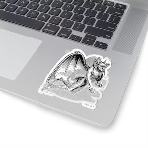 Gaap Sticker, Ars Goetia Demon, Kleine Sleutel van Salomo, Dictionnaire Infernal Engraving, Occult Dark Academia Vinyl Decal 3"x3" afbeelding 5