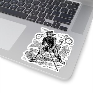 Barbatos Sticker, Ars Goetia Demon, Lesser Key of Solomon, Dictionnaire Infernal Engraving, Occult Dark Academia Vinyl Decal 3"x3" image 5