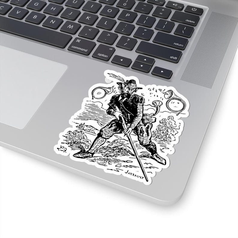 Barbatos Sticker, Ars Goetia Demon, Lesser Key of Solomon, Dictionnaire Infernal Engraving, Occult Dark Academia Vinyl Decal 3"x3" image 5
