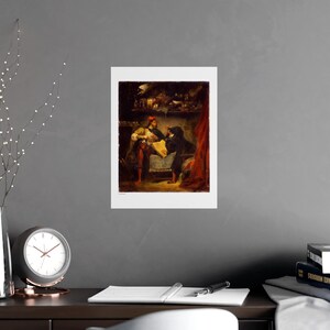 Mephistopheles in the Air / Faust and Mephistopheles (1826 — Antique 1826-1828 Print, Museum-Grade Matte Poster, Vintage Engraving Wall Art Bild 6