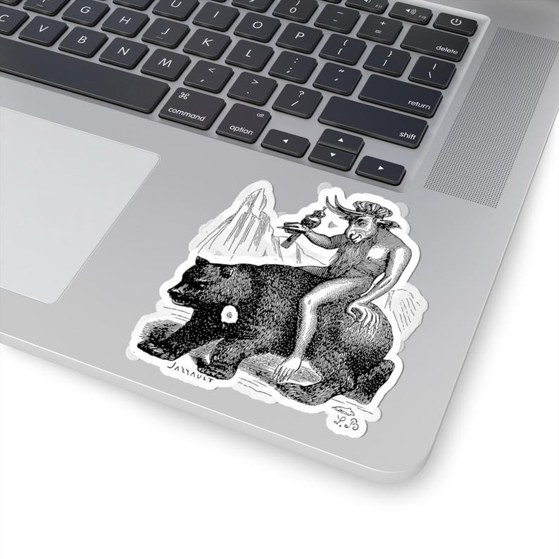 Balam Sticker, Ars Goetia Demon, Lesser Key of Solomon, Dictionnaire Infernal Engraving, Occult Dark Academia Vinyl Decal 3"x3" Bild 5