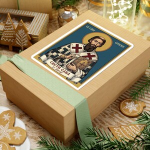 Sveti Sava Icon Sticker, Serbian Orthodox Saint, First Archbishop, Pravoslavna Nalepnica, Die-Cut Vinyl Decal image 9