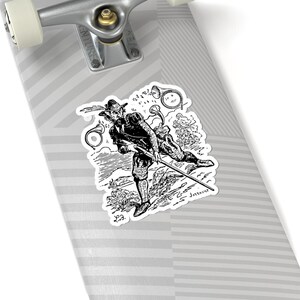 Barbatos Sticker, Ars Goetia Demon, Lesser Key of Solomon, Dictionnaire Infernal Engraving, Occult Dark Academia Vinyl Decal 3"x3" image 8