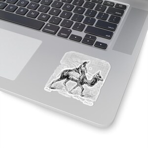 Paimon Sticker, Ars Goetia Demon, Lesser Key of Solomon, Dictionnaire Infernal Engraving, Occult Dark Academia Vinyl Decal 3"x3" Bild 2