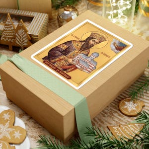 Sveti Stefan Dečanski Color Icon Sticker, Mratindan, Serbian Orthodox Saint King, Stefan of Dečani, Pravoslavna Nalepnica, Die-Cut Vinyl Dec image 9