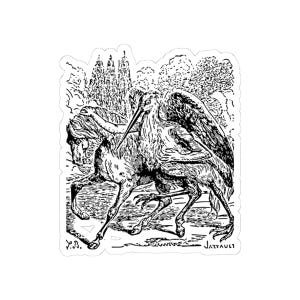 Pegatina Shax, Demonio Ars Goetia, Clave Menor de Salomón, Grabado del Diccionario Infernal, Calcomanía de vinilo Ocultismo Dark Academia 3"x3" imagen 4