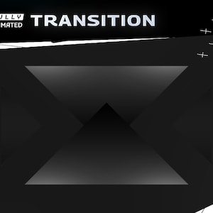 Noir Animated Stringer Transition-Twitch Overlay Graphic/Gamer/Simple Futuristic Modern Design/Dark Theme/Seamless Animation/Geometric Line