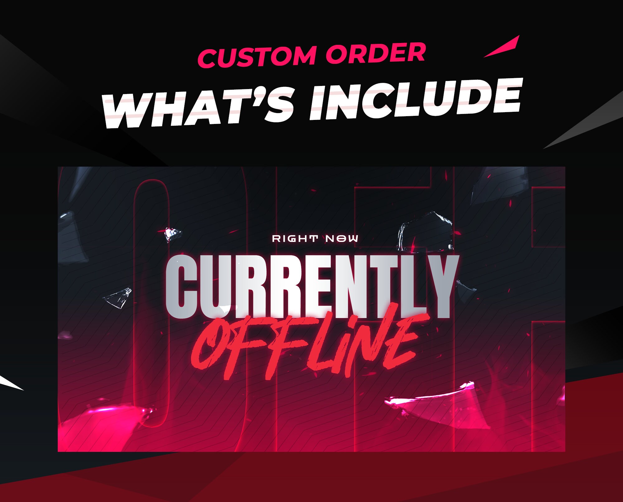 Custom Overlay Package Design Basic Stream Package for Twitch, Kick ...