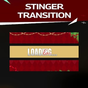 The Christmas Sentinel Animated Stinger Transition for Twitch/Christmas Stream Transition for OBS Studio/New Year Theme Twitch Transition