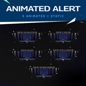 Sanctum of the Void Animated Stream Alert for Twitch/Magical Live Stream Notifications for OBS/Gothic RPG Twitch Alerts/Streaming Alerts
