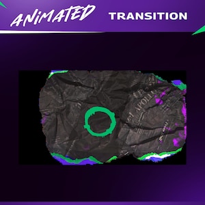 Grunge Gaming Twitch Overlay | Ripped Paper Animated Pack | Twitch YouTube Kick | Panels Alerts Transitions | OBS Streamlabs image 8