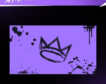 Ink Space Animated Twitch Overlay Stringer Transition Bundle/Futuristic Modern Design/Dark Theme/Graffiti Art/Brush Design/Abstract/Simple