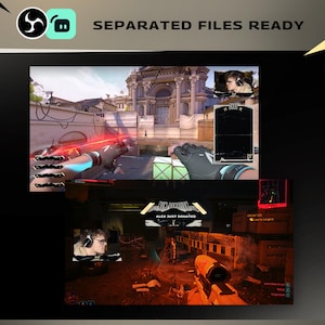 Dark Grunge Animated Stream Overlay Pack | Vintage Paper Twitch YouTube Alerts Panels OBS&Streamlabs image 6