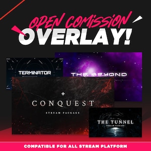 Custom Overlay Package for Tiwtch, Kick, YouTuber | Dark Bold Overlay | Twitch Overlay | Customizable Cozy Room Design  | Animated Details