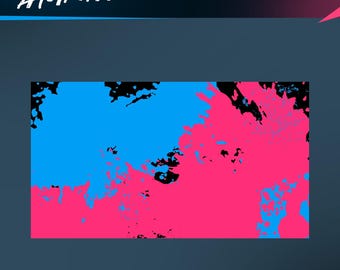 Vandalism Expression Stinger Transition: Neon Cyberpunk Pink Blue for Twitch and OBS/Streamlabs