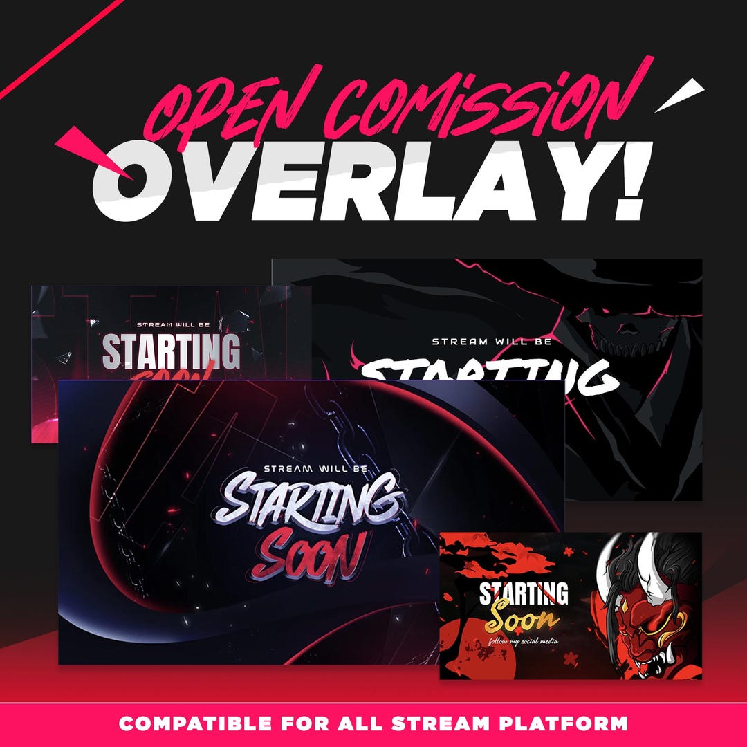 Custom Stream Overlay Package | Twitch Overlay | Animated Bundle Alert ...