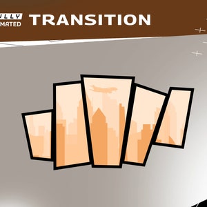 Rude City Animated Stringer Transition/Twitch Graphic Gaming Overlay/Modern Futuristic Design/GTA Streamer/GrandTheftAuto/City Scape/Street