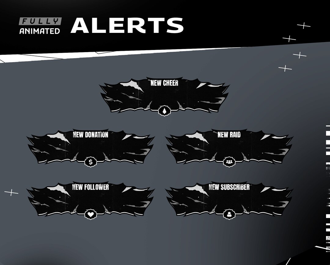 Blizle Animated Stream Alert - Twitch Graphic Overlay/futuristic Modern ...