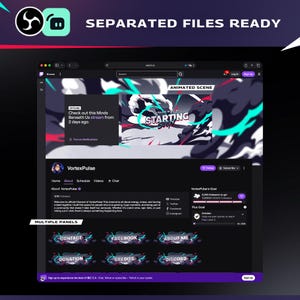 Infinite Smoke Stream Overlay-Paket für Twitch, Kick, YouTube/Abstrakter Stream/Comic-Kunst/Twitch-Overlay/Streamer-Paket/Farbenfroh/Cartoon Bild 7