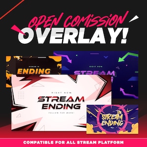 Custom Vtuber Overlay Package for Twitch | Animated Tech Stream Bundle | Sci-Fi Inspired Design | High-Tech Animation | Free Transition