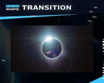 Umbra Animated Stinger Transition-Twitch Graphic Overlay/Futuristic ModernDesign/Sci-fi Space theme/Astro Gamer/Tech Futures/Astronomy Night