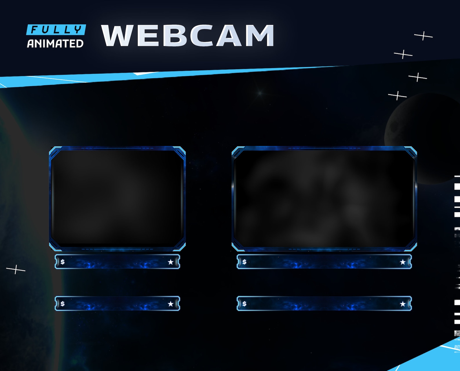 Umbra Animated Stream Packagetwitch Graphic Overlay/futuristic Modern