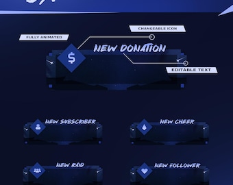 Spirit Flame Alert Pack | Abyssal Shrine | Animated Follower Raid Donation | OBS Streamlabs