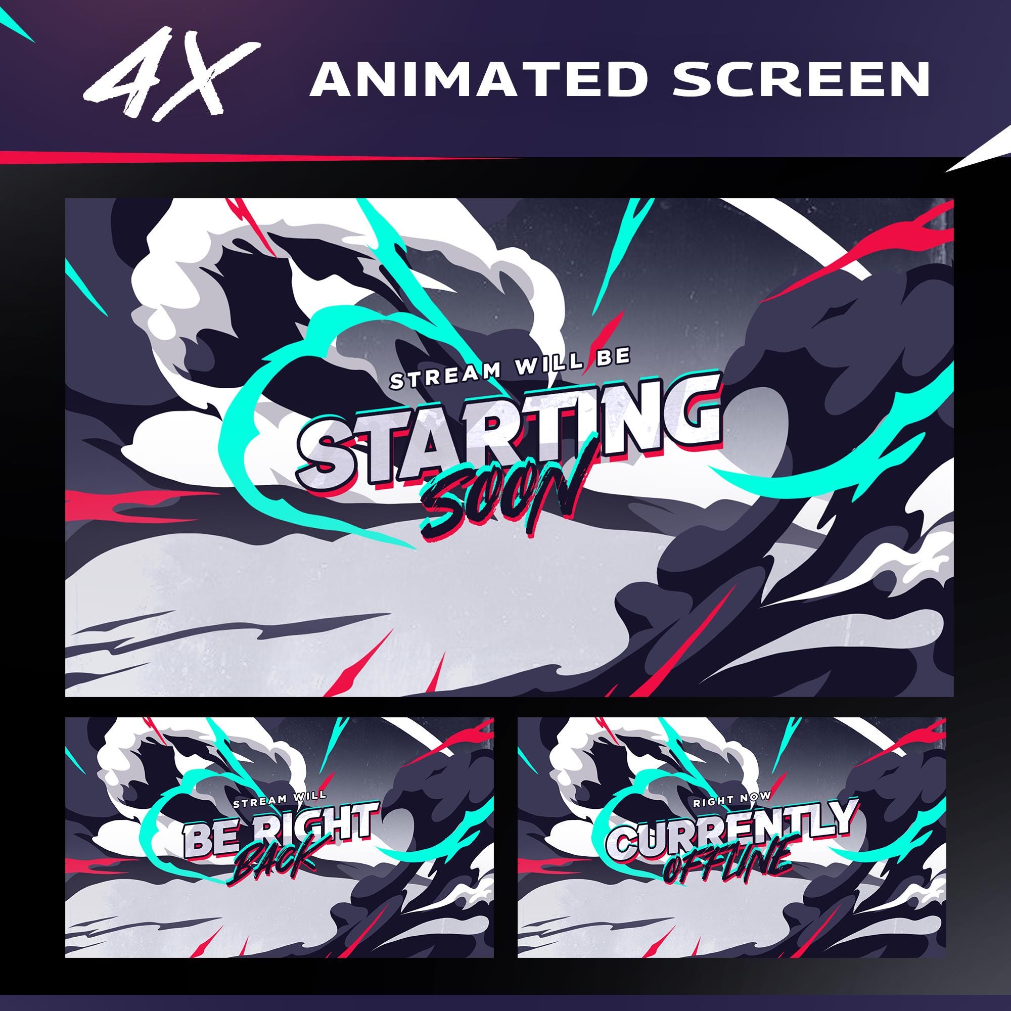 Infinite Smoke Stream Overlay Package for Twitch, Kick, Youtube ...