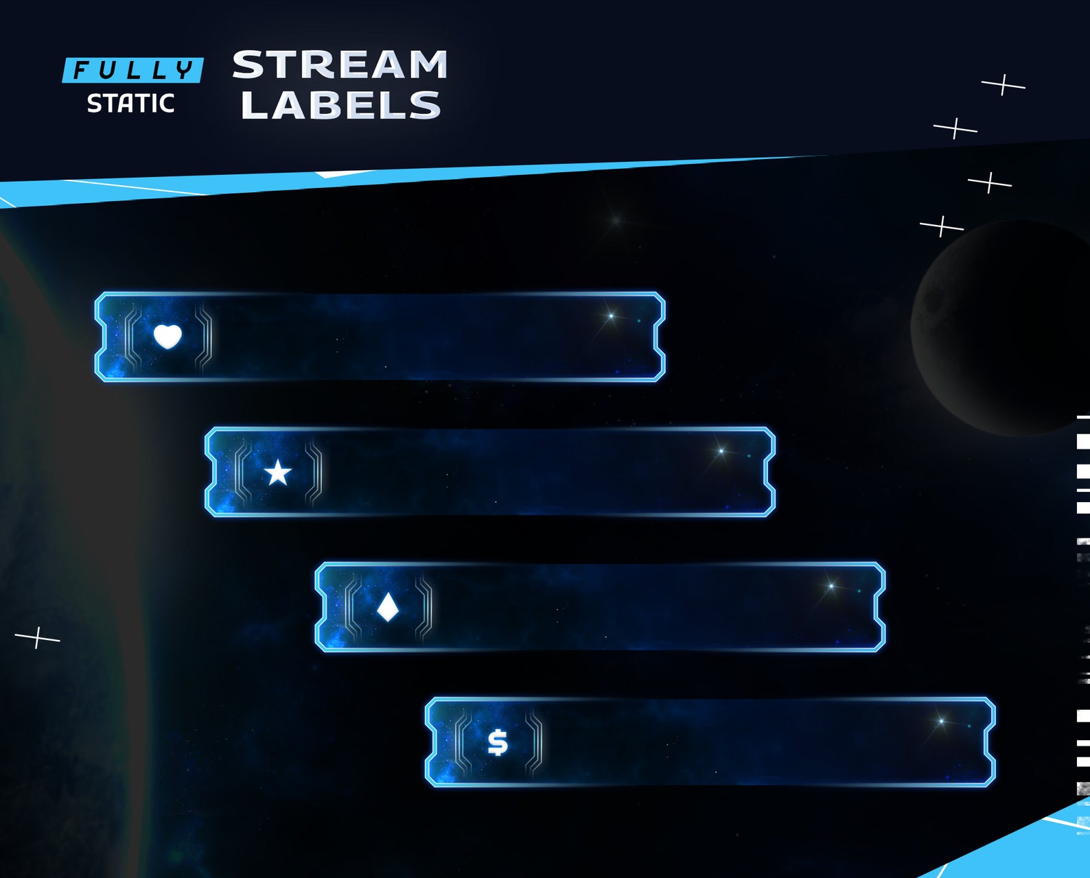 Umbra Animated Stream Packagetwitch Graphic Overlay/futuristic Modern
