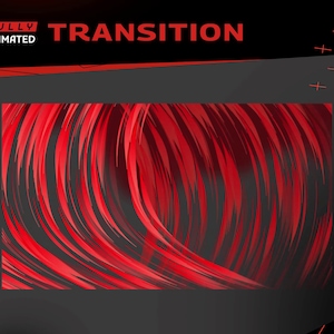Forma Vermelha Animated Twitch Overlay Stringer Transition Bundle/Dark Theme/Abstract/Streamer Package/Alert/Panel/Black Red Color/Neon