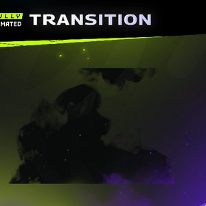 Freehand Animated Stringer Transition-Twitch Graphic Gaming Overlay/Modern Futuristic Design/Awesome Graffiti/Smoke Abstract/Elegance/Brush