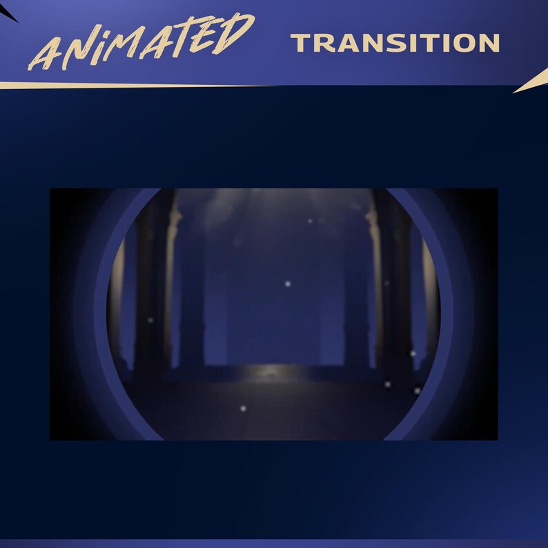 Animated Sanctum of the Void Stream Overlay: Elegant Dark Fantasy Blue ...