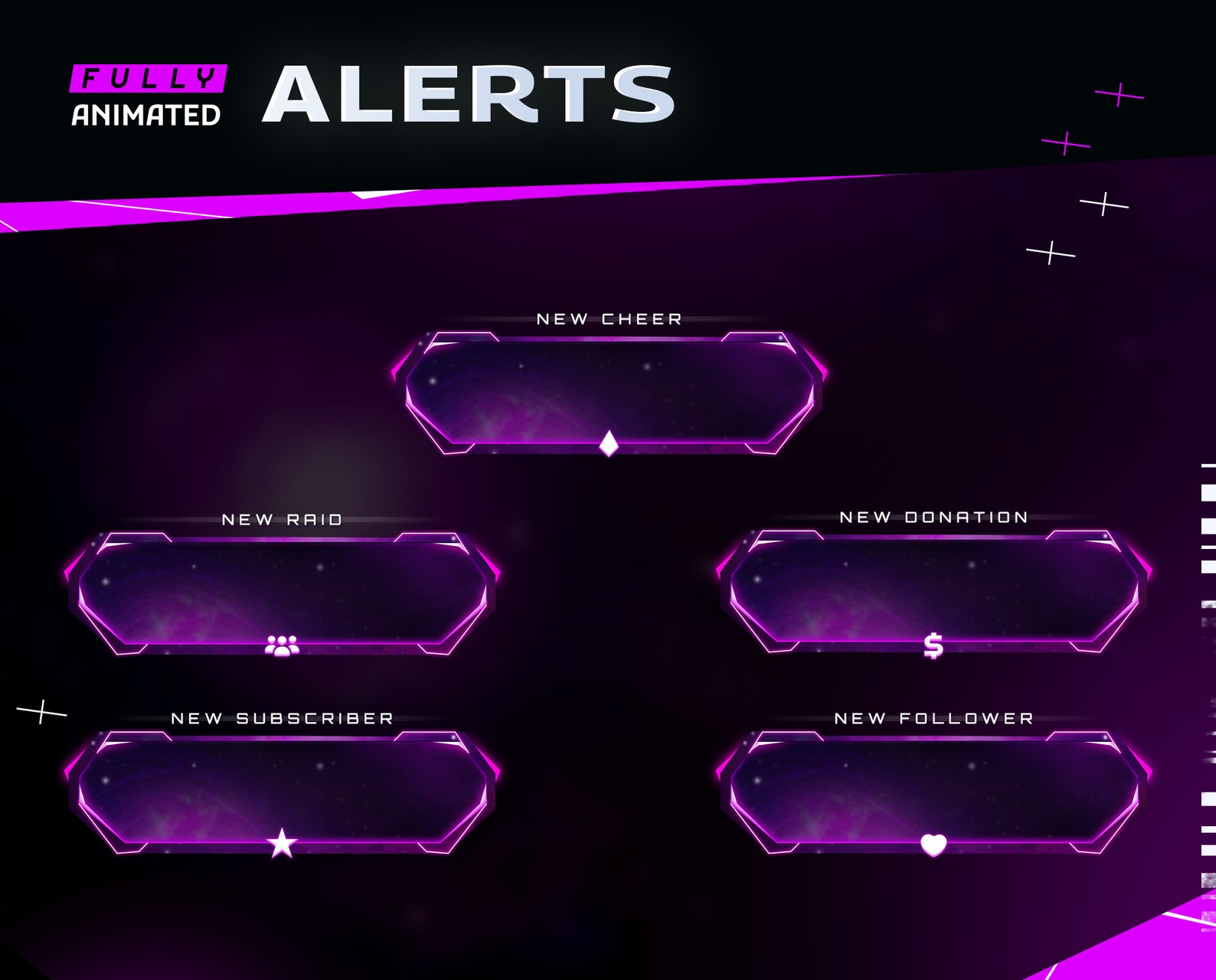 The Beyond Animated Stream Alert - Twitch Graphic Overlay/futuristic ...
